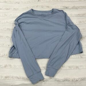 Lululemon Cropped Long Sleeve Workout Tee